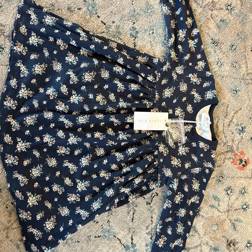 Jamie Kay Long sleeved knit floral dress, size 1